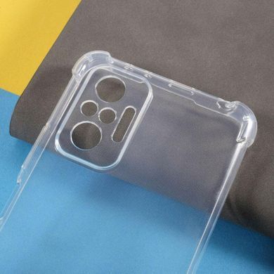 TPU чехол GETMAN Ease logo усиленные углы Full Camera для Xiaomi Redmi Note 10 Pro / 10 Pro Max Бесцветный (прозрачный)
