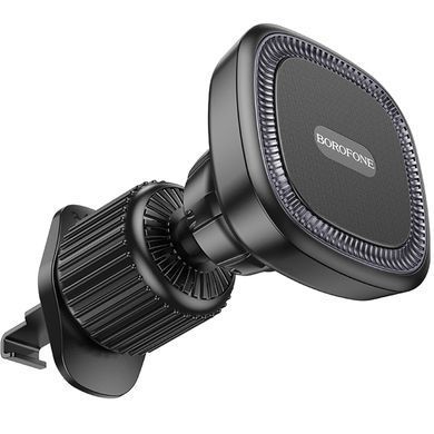 Автотримач Borofone BH96 NT Ice ring magnetic (air outlet) Black / Gray