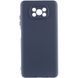 Чехол TPU GETMAN Liquid Silk Full Camera для Xiaomi Poco X3 NFC / Poco X3 Pro Синий / Midnight Blue