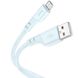 Дата кабель Hoco X97 Crystal color USB to MicroUSB (1m) Light blue фото 1