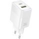 СЗУ Hoco CS112A Lounge PD30W+QC3.0 (1USB-A/1C) White
