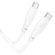 Дата кабель Hoco X93 Force Type-C to Type-C 100W (1m) White фото 3
