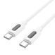 Дата кабель Borofone BX114 Structure Type-C to Type-C 60W (1m) White фото 4