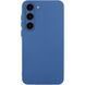 Чехол TPU GETMAN Liquid Silk Full Camera для Samsung Galaxy S23 Синий / Navy Blue