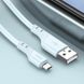 Дата кабель Hoco X97 Crystal color USB to MicroUSB (1m) Light blue фото 3