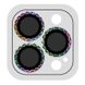 Защитное стекло Metal Shine на камеру (в упак.) для Apple iPhone 15 Pro (6.1") / 15 Pro Max (6.7") Сиреневый / Rainbow