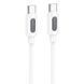 Дата кабель Borofone BX114 Structure Type-C to Type-C 60W (1m) White