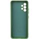 Чехол Silicone Cover Lakshmi Full Camera (A) для Samsung Galaxy A32 4G Зеленый / Dark green фото 3