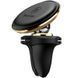 Автотримач Baseus Magnetic OS with cable clip (air outlet) (C40141201113) Rose Gold