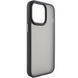 TPU+PC чехол Metal Buttons для Apple iPhone 15 (6.1") Черный / Black фото 2