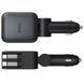 АЗУ Hoco Z67A Triunfar PD45W+QC3.0 total 60W with retractable cables (1USB-A/2C/1L) Metal gray фото 2