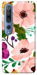 Чехол itsPrint Акварельные цветы для Xiaomi Mi 10 / Mi 10 Pro