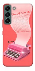 Чехол itsPrint Розовая печатная машинка для Samsung Galaxy S22