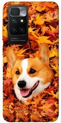 Чехол itsPrint Корги в листьях для Xiaomi Redmi 10