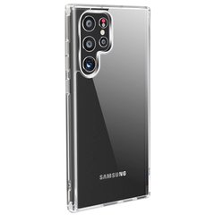 Чехол TPU+PC Clear 2.0 mm metal buttons для Samsung Galaxy S22 Ultra Прозрачный