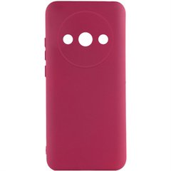Чохол Silicone Cover Lakshmi Full Camera (A) для Xiaomi Redmi A3 Бордовий / Marsala