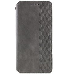 Кожаный чехол книжка GETMAN Cubic (PU) для Oppo A78 4G Серый