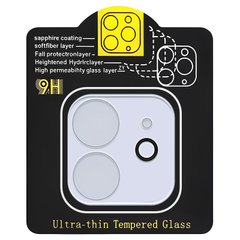 Защитное стекло на камеру Full Block (тех.пак) для Apple iPhone 11 (6.1") Прозрачный