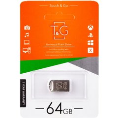 Флеш-драйв USB Flash Drive T&G 105 Metal Series 64GB Серебряный