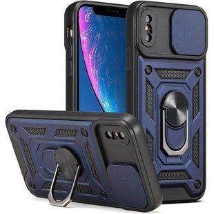 Чехол Ummi Camshield Serge Ring для Apple iPhone XS Max (6.5") Синий / Navy