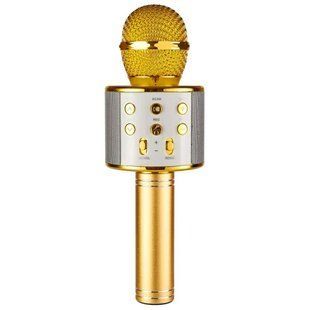 Караоке Микрофон-колонка WS858 Gold