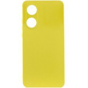 Чохол Silicone Cover Lakshmi Full Camera (A) для Oppo A58 4G Жовтий / Flash