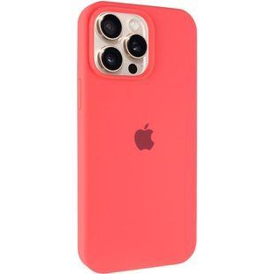 Чехол Silicone Case Full Protective (AA) для Apple iPhone 13 Pro Max (6.7") Арбузный / Watermelon red
