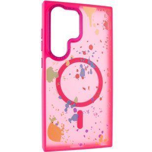 Чохол TPU+PC Flush with Magnetic Fit для Samsung Galaxy S24 Ultra Barbie Pink