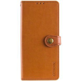Шкіряний чохол-книжка GETMAN Gallant (PU) для Samsung Galaxy M35 5G Коричневий