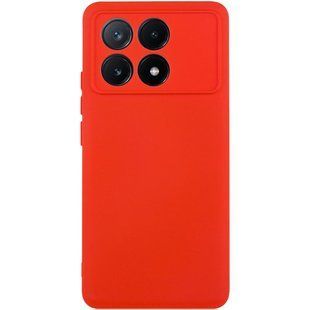 Чехол TPU GETMAN Liquid Silk Full Camera для Xiaomi Poco X6 Pro Красный / Red