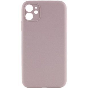 Чехол Silk Full Camera Protective (AA) NO LOGO для Apple iPhone 12 (6.1") Серый / Lavender