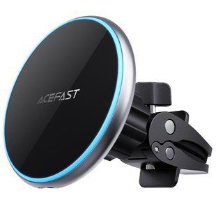 Автодержатель с БЗУ Acefast D3 magnetic wireless 15W Silver