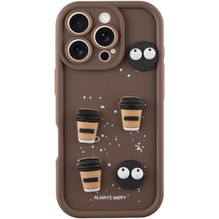 Чехол TPU Toys Case для Apple iPhone 16 Pro Max (6.9") Brown / Always Happy