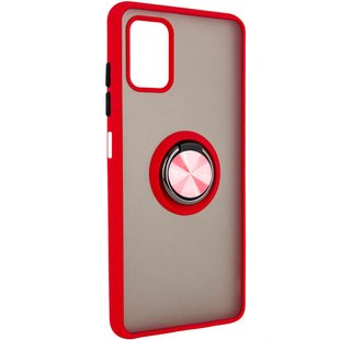 TPU+PC чехол Deen ColorEdgingRing for Magnet для ZTE Blade V20 Smart Красный