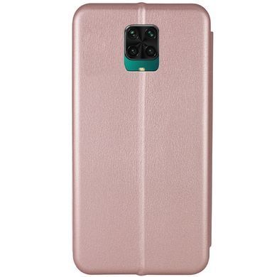 Кожаный чехол-книжка Classy для Xiaomi Redmi Note 9s / Note 9 Pro / Note 9 Pro Max Rose Gold