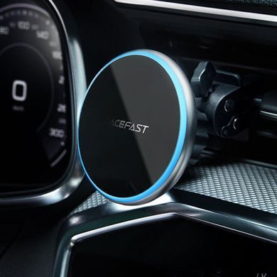 Автодержатель с БЗУ Acefast D3 magnetic wireless 15W Silver