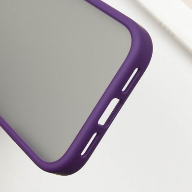 TPU+PC чехол Metal Buttons для Apple iPhone 16 Pro Max (6.9") Темно-Фиолетовый