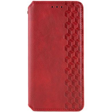 Шкіряний чохол книжка GETMAN Cubic (PU) для Samsung Galaxy M14 5G Червоний