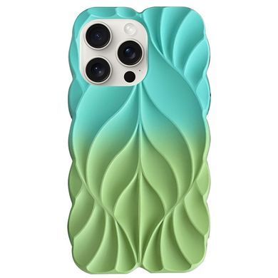 TPU чехол Leaf для Apple iPhone 16 Pro (6.3") Marine Green / Mint