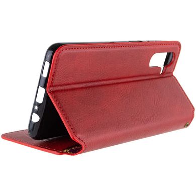 Кожаный чехол книжка GETMAN Cubic (PU) для Samsung Galaxy M14 5G Красный