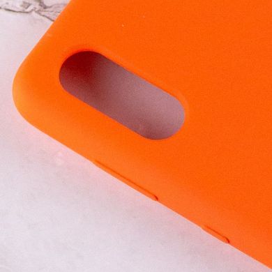 Чохол Silicone Cover Full Protective (AA) для Samsung Galaxy A02 Помаранчевий / Neon Orange