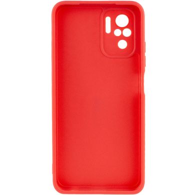 Силиконовый чехол Candy Full Camera для Xiaomi Redmi Note 10 / Note 10s Красный / Camellia
