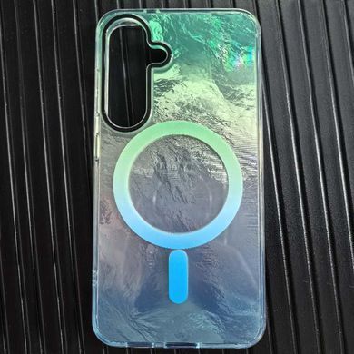 Чохол TPU Shiny Mountain (MagFit) для Samsung Galaxy S24 FE Green / Blue