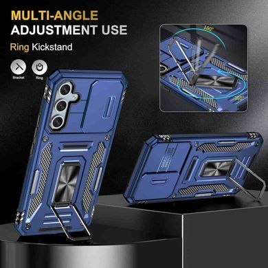 Ударостійкий чохол Camshield Army Ring для Samsung Galaxy S24 FE Синій / Navy