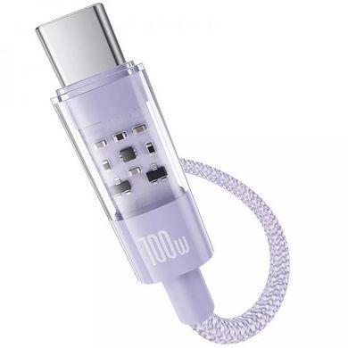 Дата кабель Baseus Gem Fast Charging Type-C to Type-C 100W (1m) (P10373000111) Nebula Purple