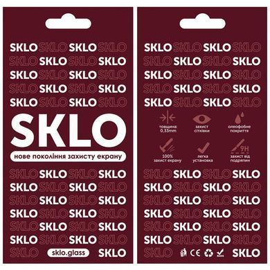 Защитное стекло SKLO 3D для TECNO Camon 18 / 18P Черный