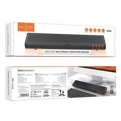 Уценка Bluetooth Колонка Hoco BS66 Smooth multimedia computer USB2.0 Вскрытая упаковка / Black