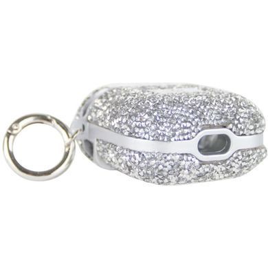 TPU чохол Bling World Rock Diamond для навушників AirPods 1/2 Срібний