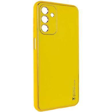 Кожаный чехол Xshield для Samsung Galaxy A25 5G Желтый / Yellow