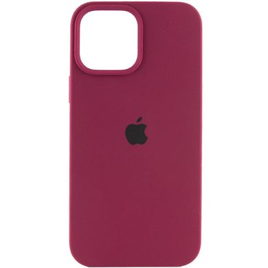 Уценка Чехол Silicone Case Full Protective (AA) для Apple iPhone 15 Pro (6.1") Дефект упаковки / Бордовый / Maroon